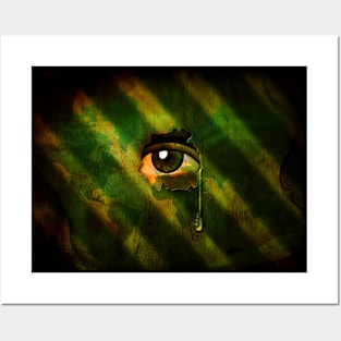 Eye with tear Posters and Art